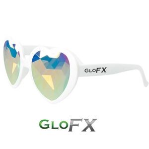 GloFX Heart Shaped Kaleidoscope Glasses 🤩💖